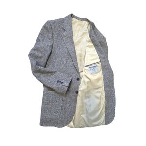 Vintage Harris Tweed Blazer Men’s 100% Wool Jacket  Woodward’s A Man’s World 42R